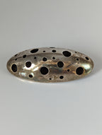 Silver Steed Coral Silver Brooch