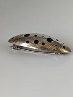 Silver Steed Coral Silver Brooch