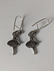 Silver Steed Ballet Dancer Dropped Earrings