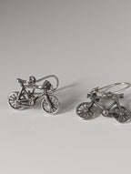 Silver Steed Bicycles Dropped Earrings