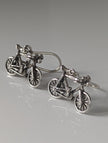 Silver Steed Bicycles Dropped Earrings