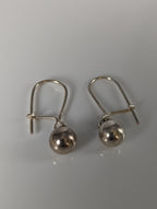Silver Steed Large Balls Dropped Earrings
