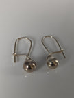 Silver Steed Large Balls Dropped Earrings