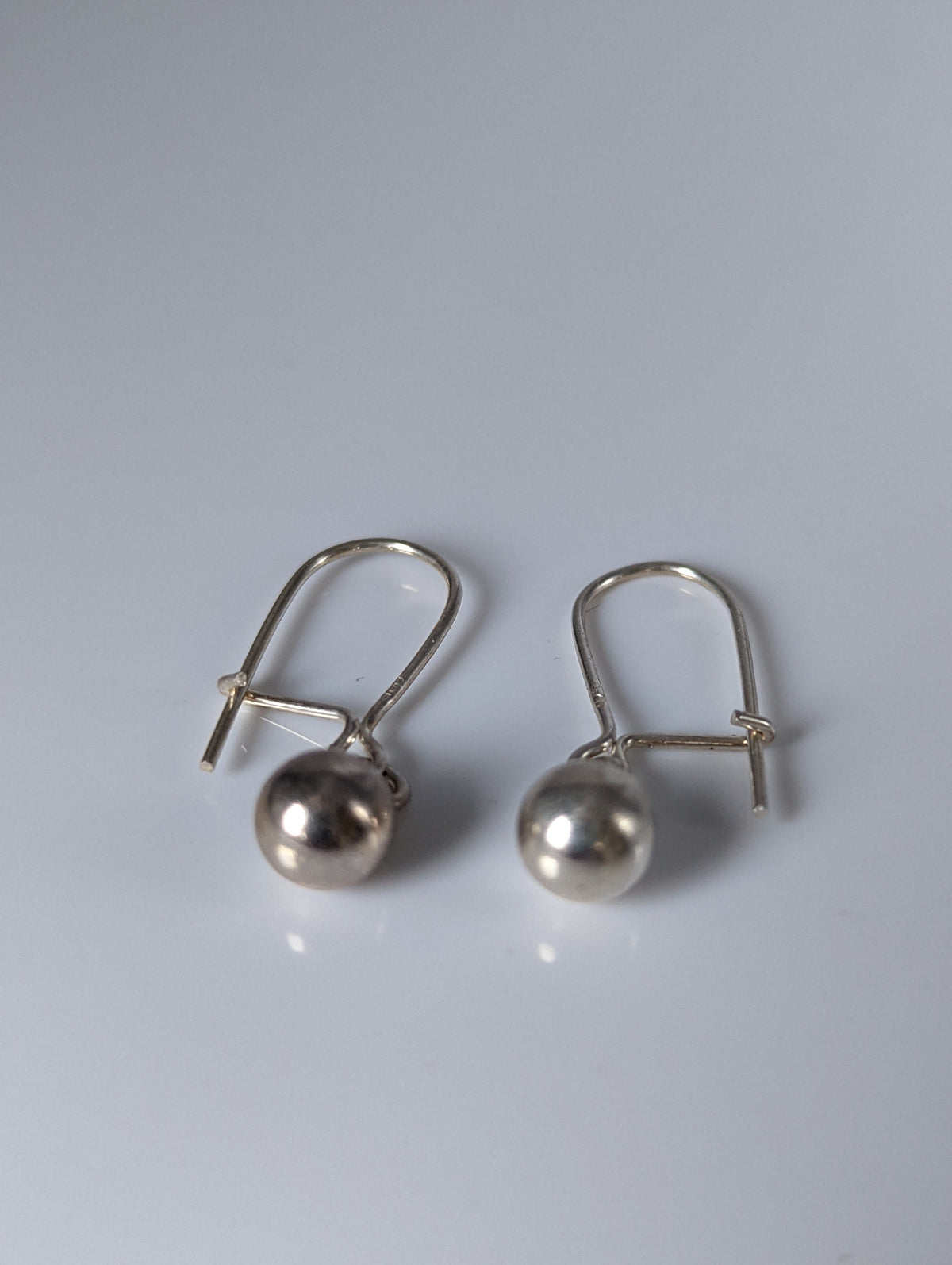 Silver Steed Large Balls Dropped Earrings