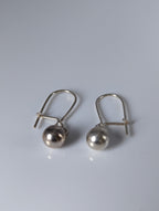 Silver Steed Large Balls Dropped Earrings
