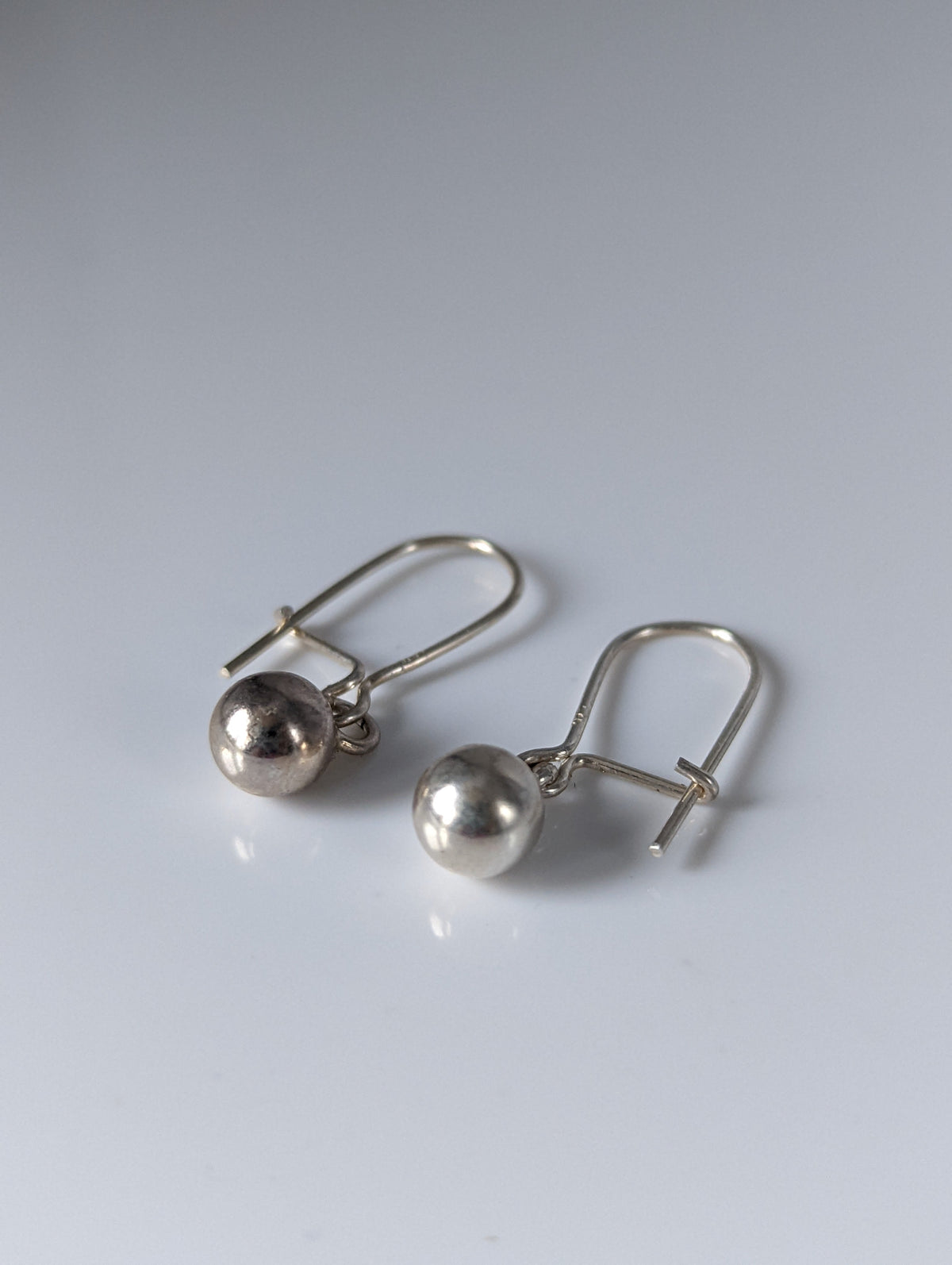 Silver Steed Large Balls Dropped Earrings