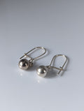 Silver Steed Large Balls Dropped Earrings