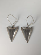 Silver Steed Shamrock Leaf Dropped Earrings