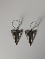 Silver Steed Shamrock Leaf Dropped Earrings