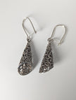 Silver Steed Filigree Cone Dropped Earrings