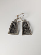 Silver Steed Treasured Rose Dropped Earrings