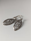 Silver Steed Shield Dropped Earrings