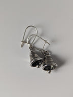 Silver Steed Bells Dropped Earrings