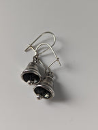 Silver Steed Bells Dropped Earrings