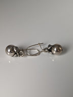 Silver Steed Oranges Dropped Earrings