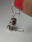 Silver Steed Oranges Dropped Earrings