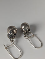 Silver Steed Oranges Dropped Earrings