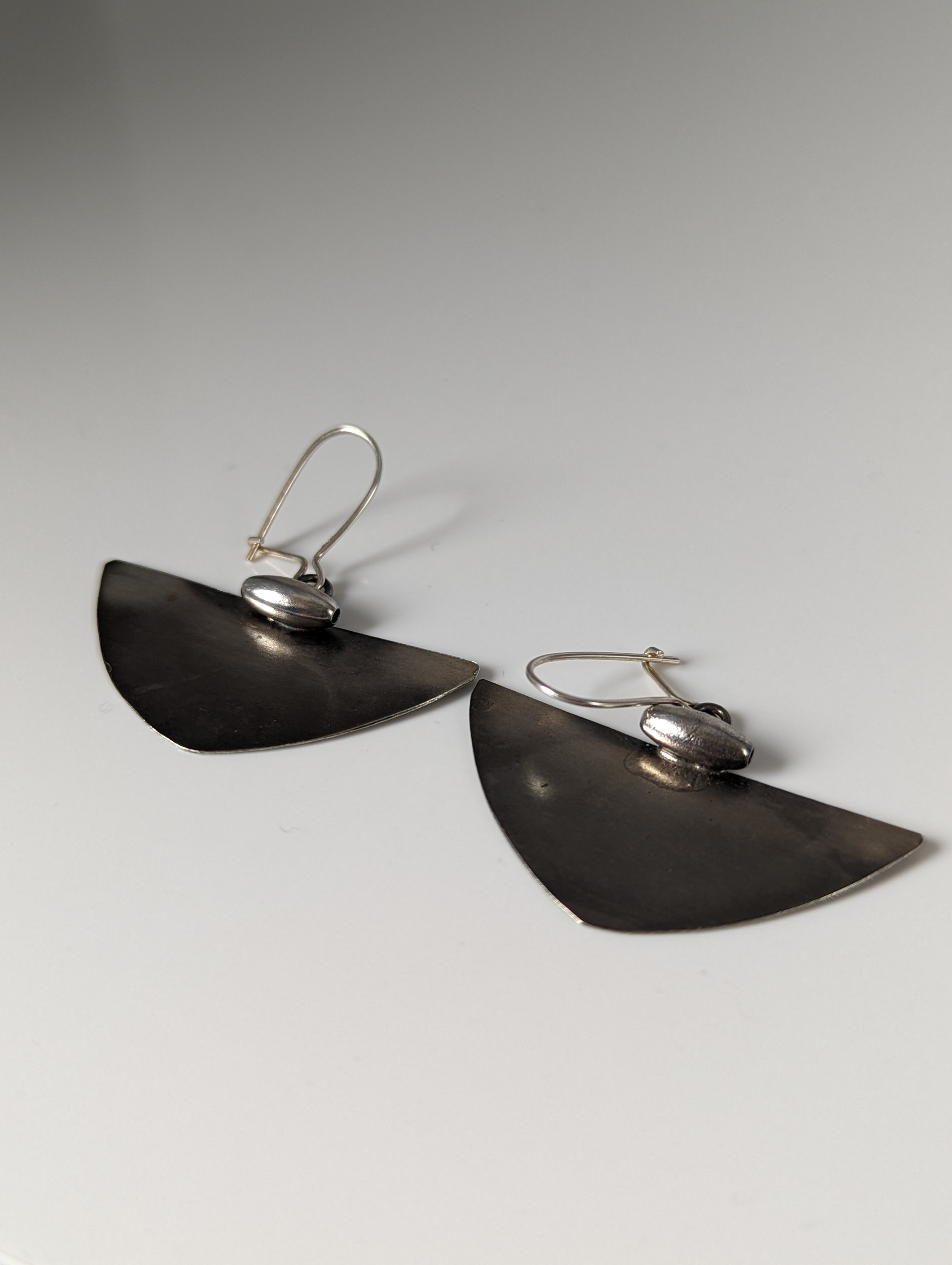 Silver Steed Isosceles Dropped Earrings