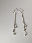 Silver Steed Rope & Ball Dropped Earrings