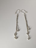 Silver Steed Rope & Ball Dropped Earrings