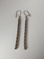Silver Steed Snake Chain Dropped Earrings