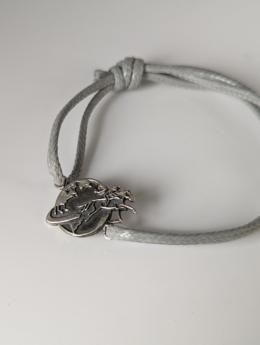 Silver Steed Around the World Bracelet