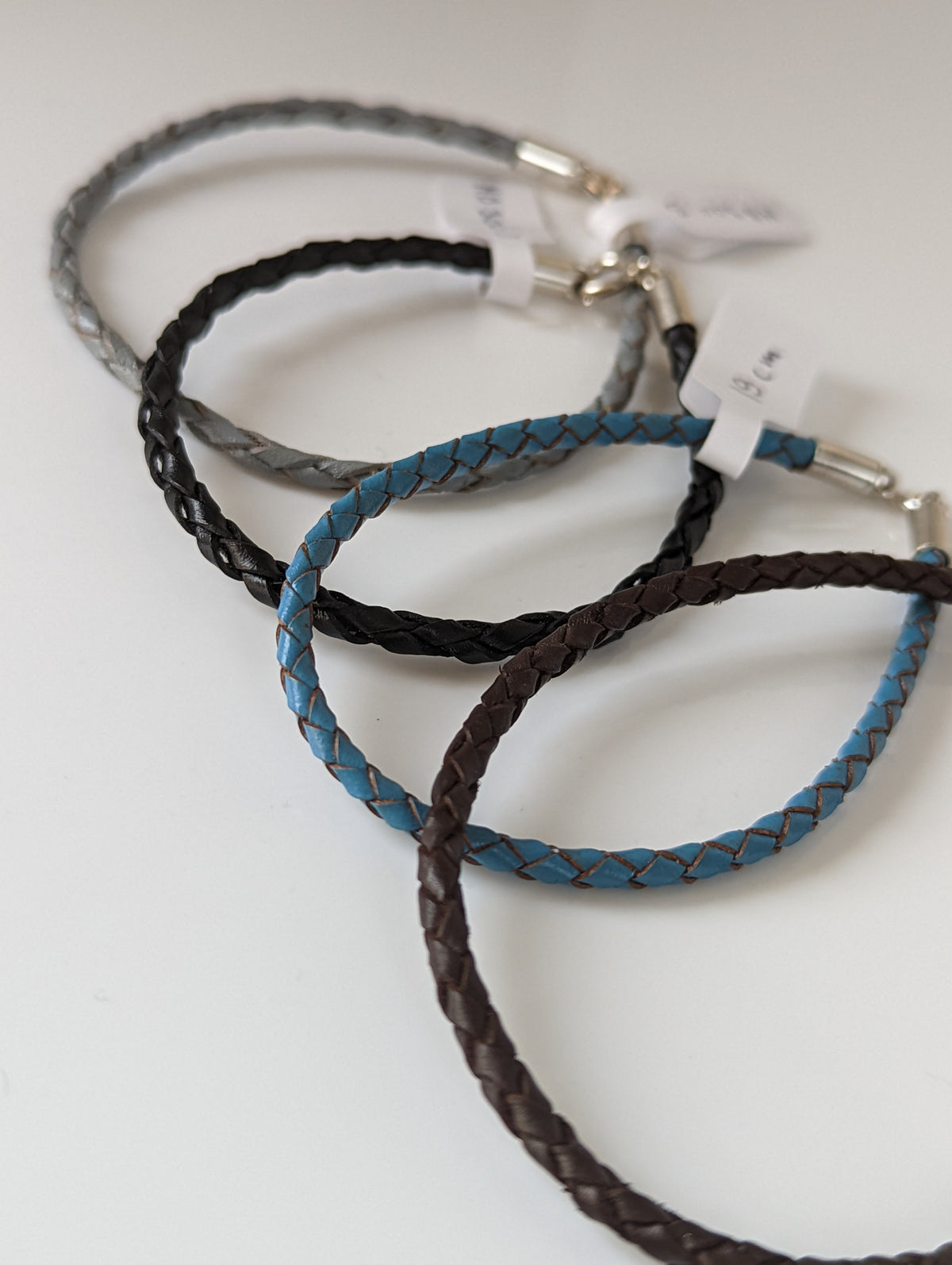 Silver Steed Leather Cord Bracelet