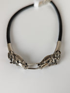 Silver Steed Horse Head Link Bracelet