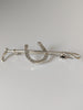 Silver Steed Shoe & Cane Silver Brooch / Stock Tie Pin
