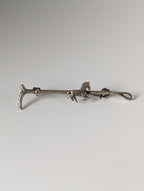 Silver Steed Running Horse Brooch / Stock Tie Pin