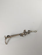 Silver Steed Running Horse Brooch / Stock Tie Pin