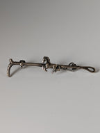 Silver Steed Running Horse Brooch / Stock Tie Pin