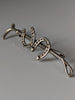 Silver Steed Double Shoe Silver Brooch / Stock Tie Pin