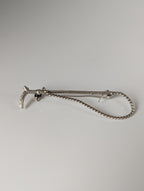 Silver Steed Cane Brooch / Stock Tie Pin