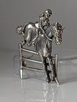 Silver Steed Triple Bar Jump, Show Jumping Brooch / Stock Tie Pin