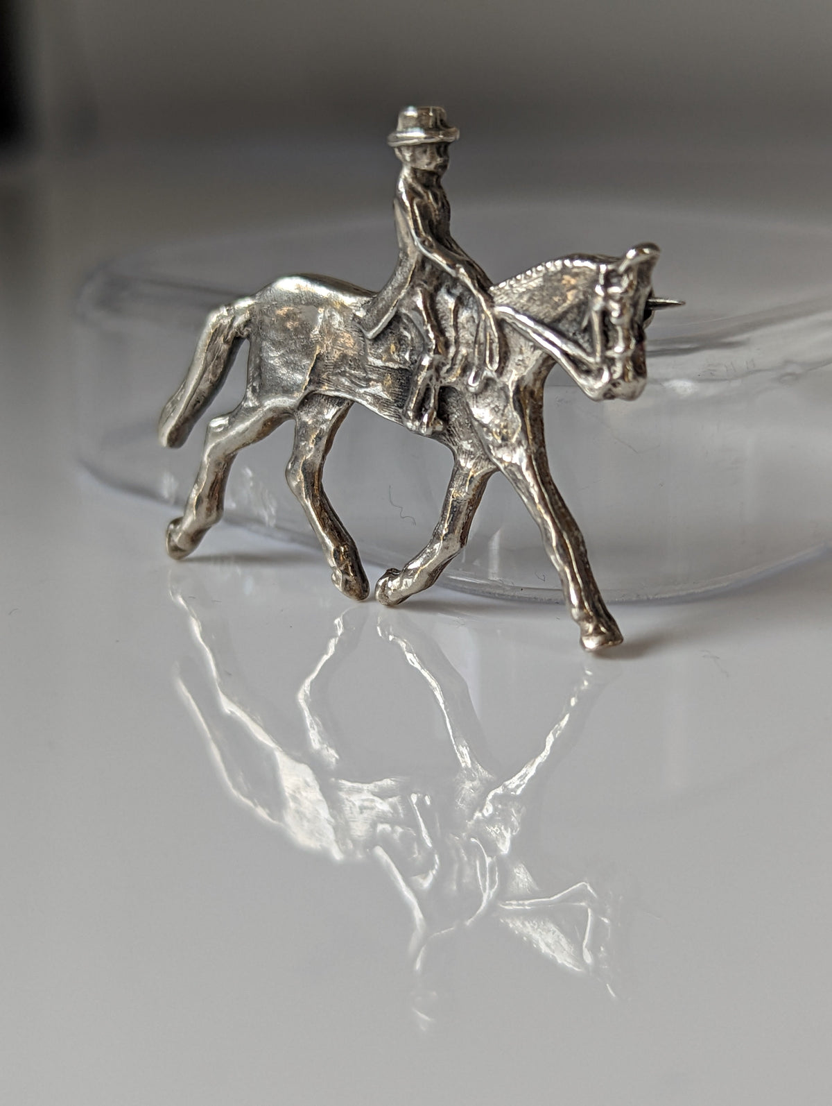 Broche de dressage / Épingle de cravate Silver Steed