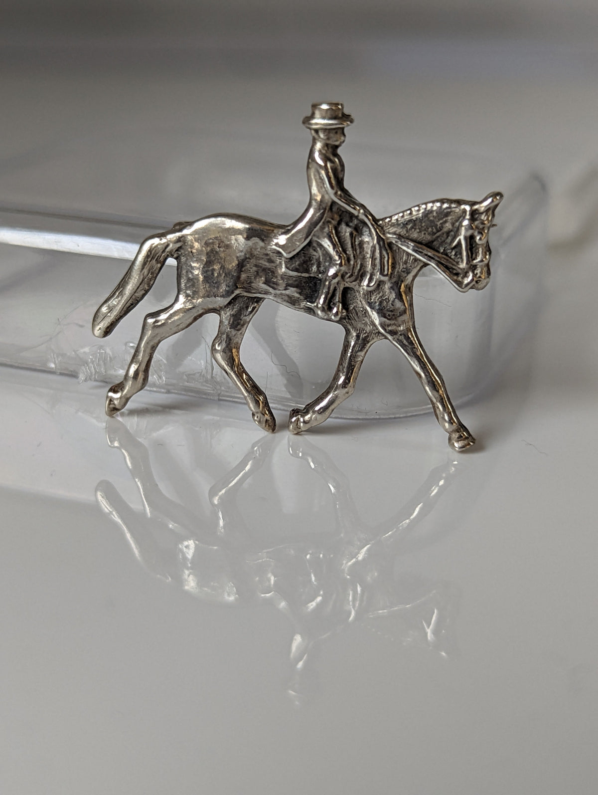 Broche de dressage / Épingle de cravate Silver Steed