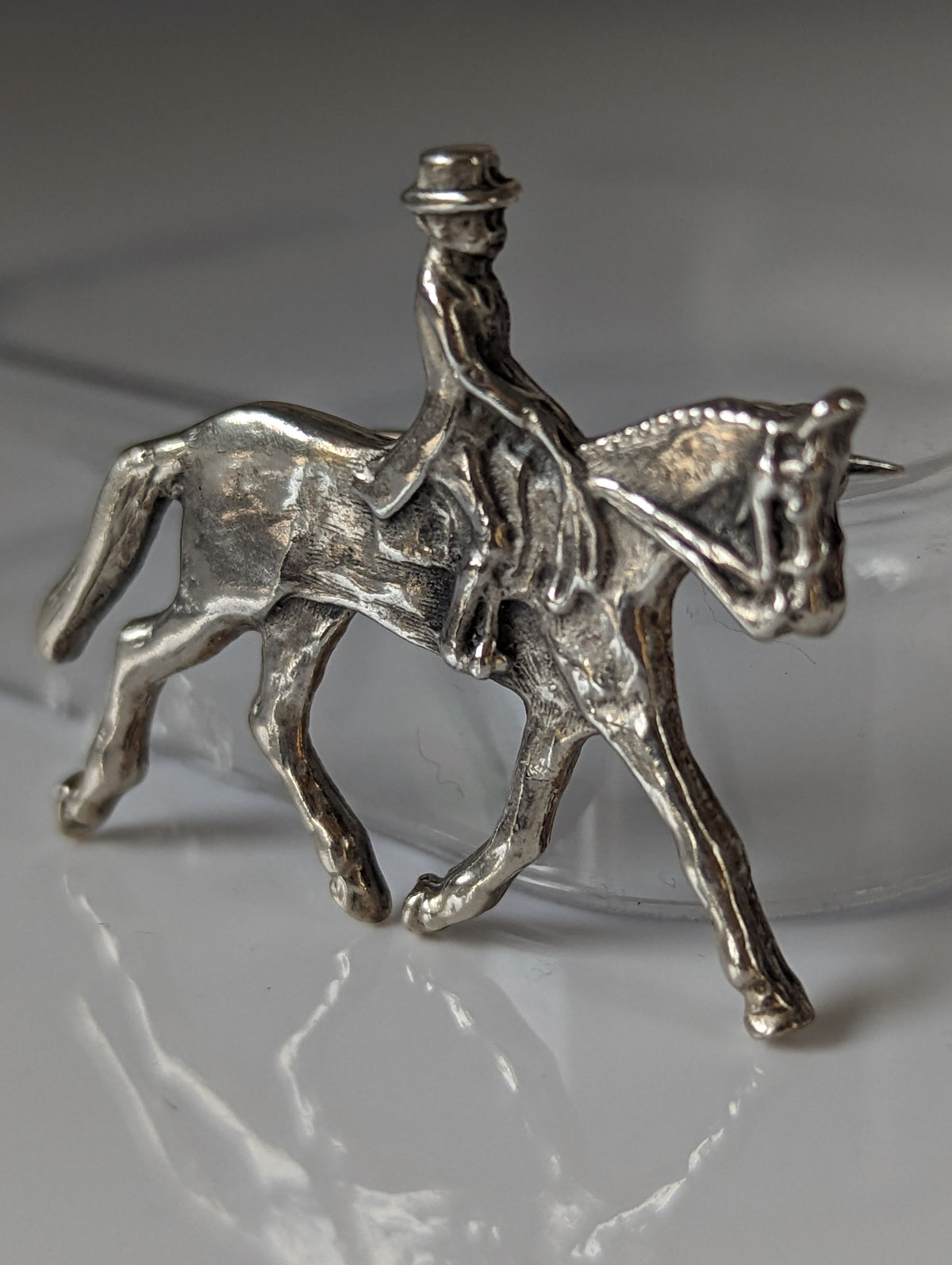 Broche de dressage / Épingle de cravate Silver Steed