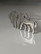Silver Steed Signature Silver Herd Silver Brooch / Stock Tie Pin