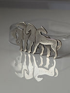 Silver Steed Signature Silver Herd Silver Brooch / Stock Tie Pin
