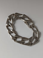 Silver Steed Chain Link Silver Bracelet
