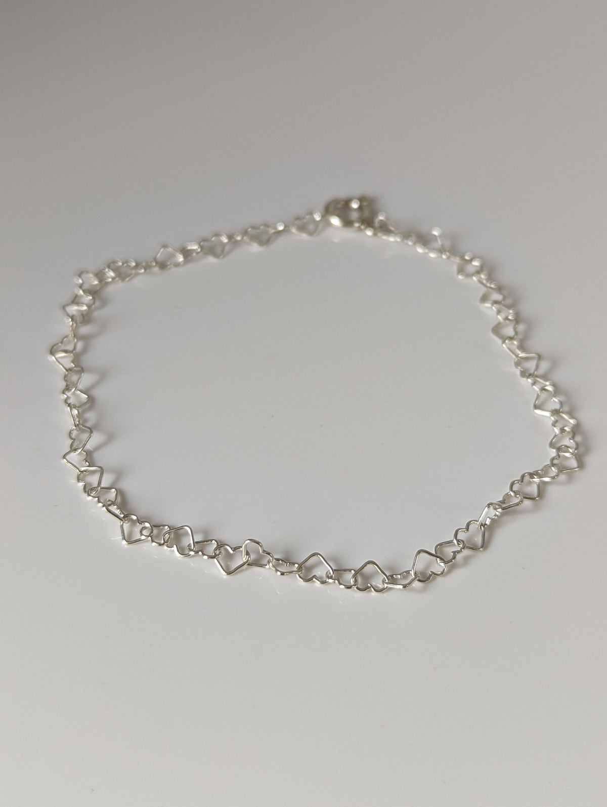 Pulsera de plata Silver Steed Heart Link