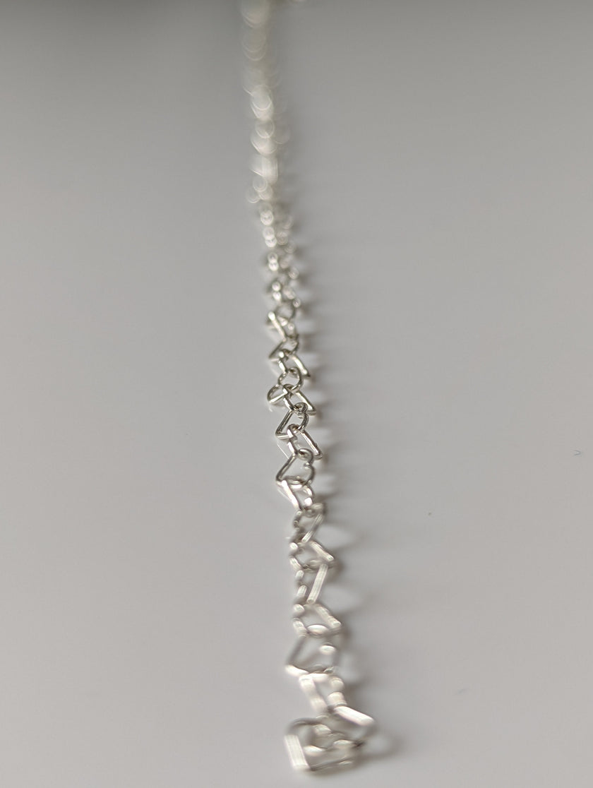 Pulsera de plata Silver Steed Heart Link
