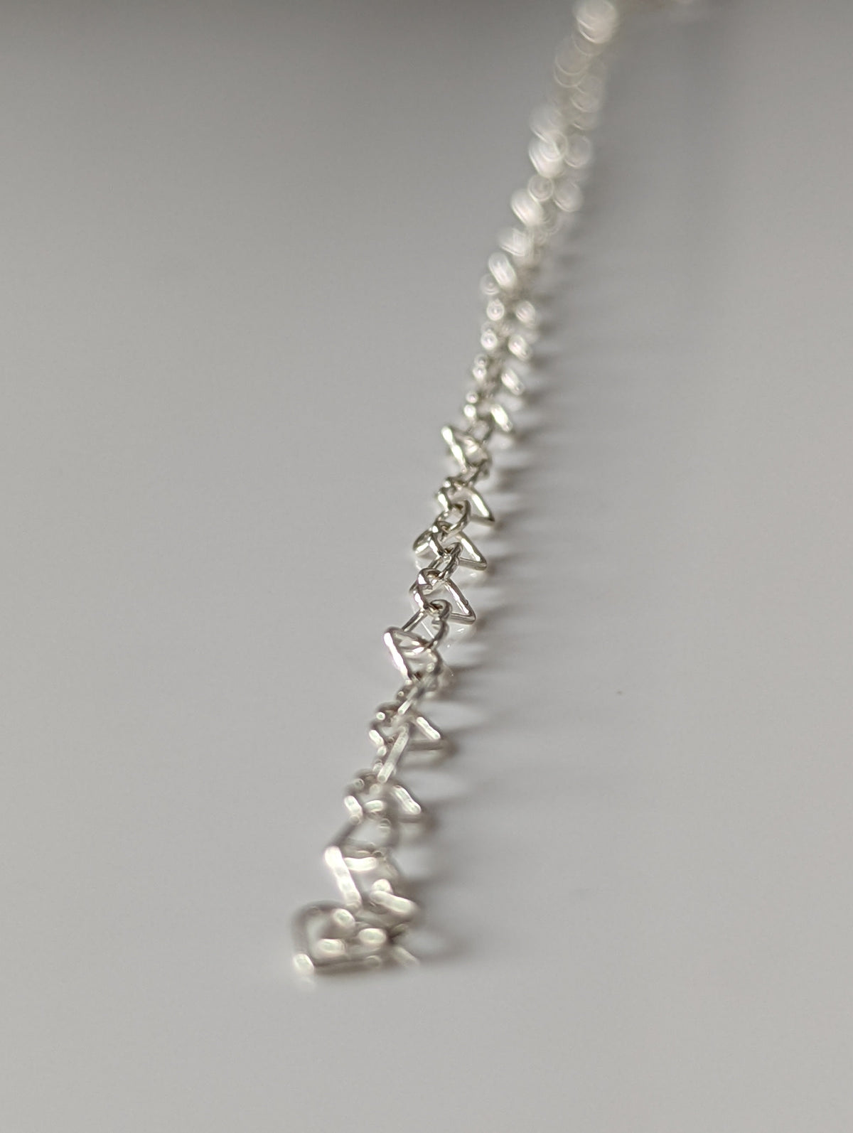 Pulsera de plata Silver Steed Heart Link