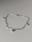 Silver Steed Chain with Ball Charms Silver Bracelet