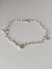 Silver Steed Chain with Ball Charms Silver Bracelet