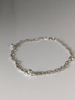 Silver Steed Chain with Ball Charms Silver Bracelet