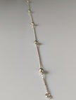 Silver Steed Studded Ball Chain Silver Bracelet