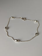 Silver Steed Grain Chain Silver Bracelet