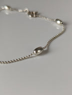 Silver Steed Grain Chain Silver Bracelet